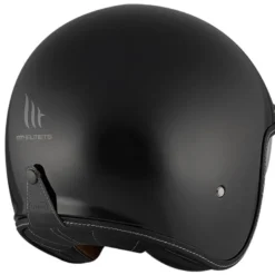 Casco Jet Mt Helmets Of507Sv B Lemans 2 A1 Sv S Solid Nero Lucido