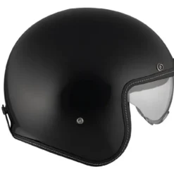 Casco Jet Mt Helmets Of507Sv B Lemans 2 A1 Sv S Solid Nero Lucido