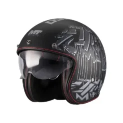 Casco Jet Mt Helmets Of507Sv B Lemans 2 B12 Sv S Dystopic Nero Opaco