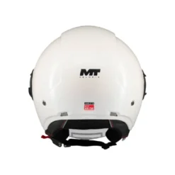 Casco Jet Mt Helmets Of502Sv B Viale A0 Sv S Pure Bianco Lucido