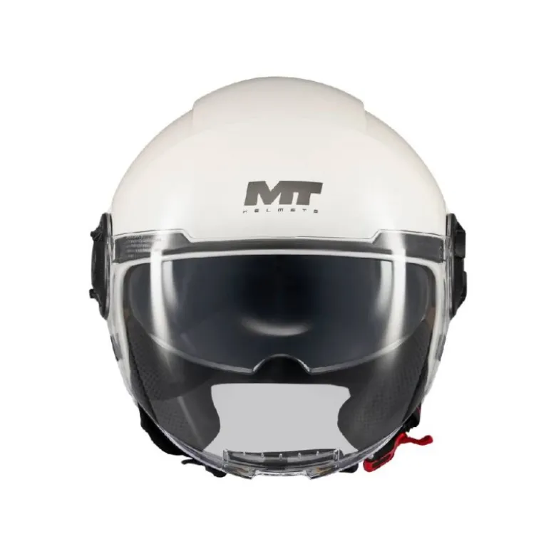Casco Jet Mt Helmets Of502Sv B Viale A0 Sv S Pure Bianco Lucido