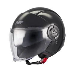 Casco Jet Mt Helmets Of502Sv B Viale A1 Sv S Pure Nero Lucido