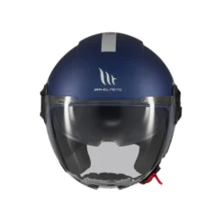 Casco Jet Mt Helmets Of502Sv B Viale A7 Sv S Solid Opaco Blu Opaco