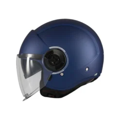 Casco Jet Mt Helmets Of502Sv B Viale A7 Sv S Solid Opaco Blu Opaco