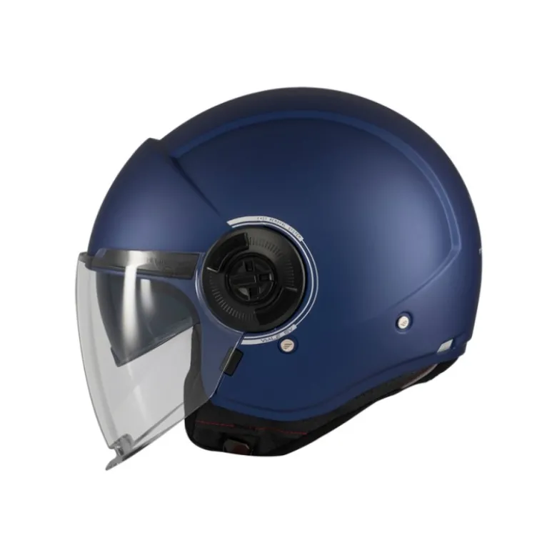 Casco Jet Mt Helmets Of502Sv B Viale A7 Sv S Solid Opaco Blu Opaco