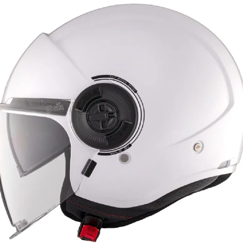 Casco Jet Mt Helmets Of502Sv B Viale Sv S A0 Solid Lucido Bianco
