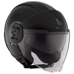 Casco Jet Mt Helmets Of502Sv B Viale Sv S A1 Solid Lucido Nero