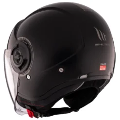 Casco Jet Mt Helmets Of502Sv B Viale Sv S A1 Solid Lucido Nero