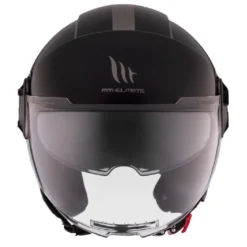 Casco Jet Mt Helmets Of502Sv B Viale Sv S A1 Solid Lucido Nero
