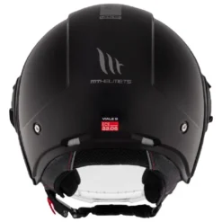 Casco Jet Mt Helmets Of502Sv B Viale Sv S A1 Solid Lucido Nero