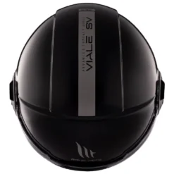 Casco Jet Mt Helmets Of502Sv B Viale Sv S A1 Solid Lucido Nero