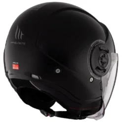 Casco Jet Mt Helmets Of502Sv B Viale Sv S A1 Solid Lucido Nero