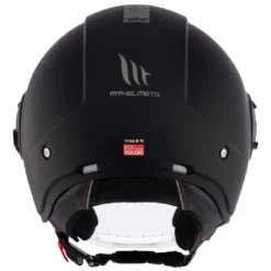 Casco Jet Mt Helmets Of502Sv B Viale Sv S A1 Solid Opaco Nero Opaco