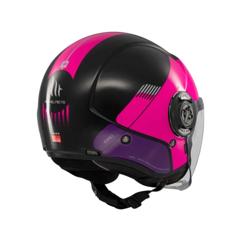 Casco Jet Mt Helmets Of502Sv B Viale Sv S B58 Advance Lucido