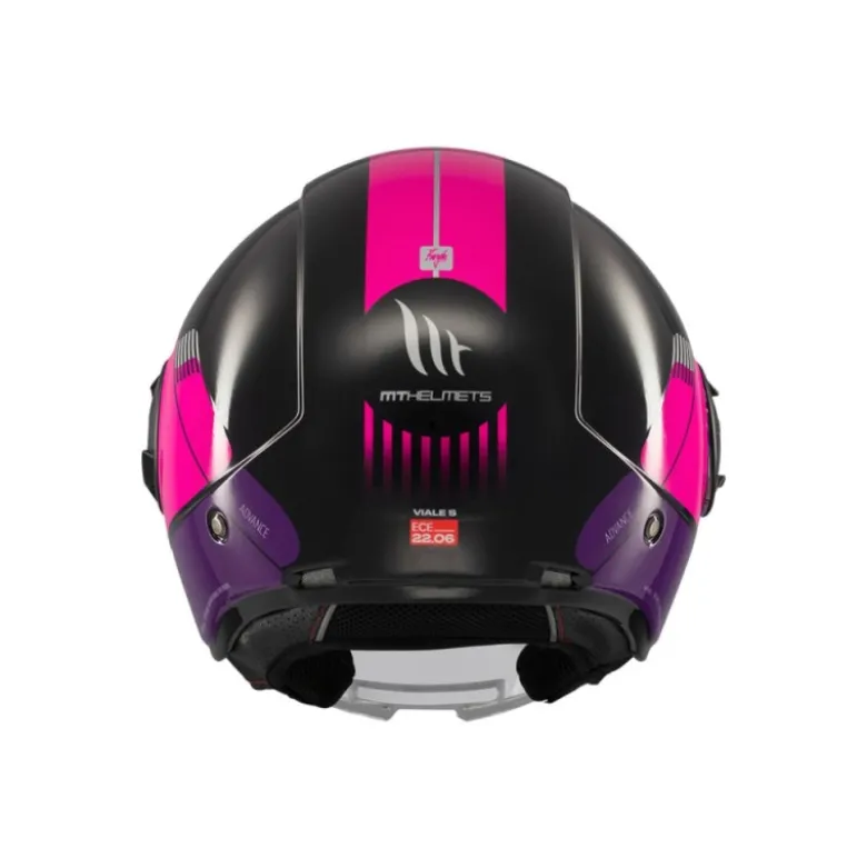 Casco Jet Mt Helmets Of502Sv B Viale Sv S B58 Advance Lucido