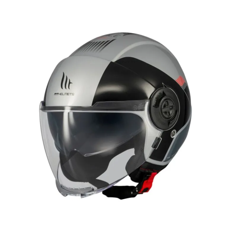 Casco Jet Mt Helmets Of502Sv B Viale Sv S C41 Advance Lucido