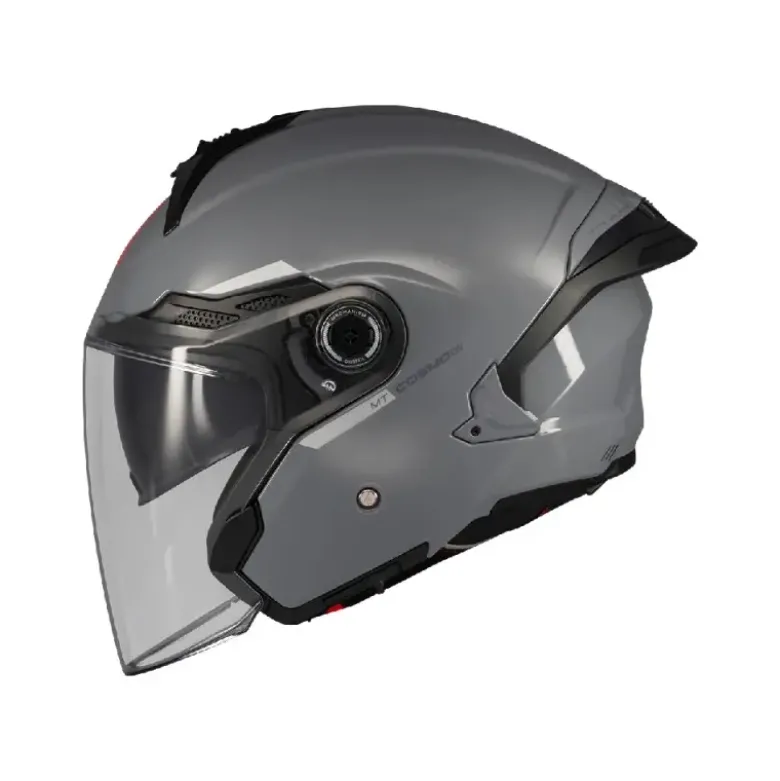 Casco Jet Mt Helmets Of515Sv Cosmo A2 Sv Solid Lucido Grigio