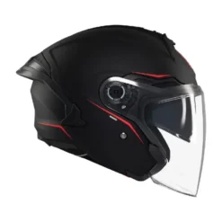 Casco Jet Mt Helmets Of515Sv Cosmo A1 Sv Solid Opaco Nero