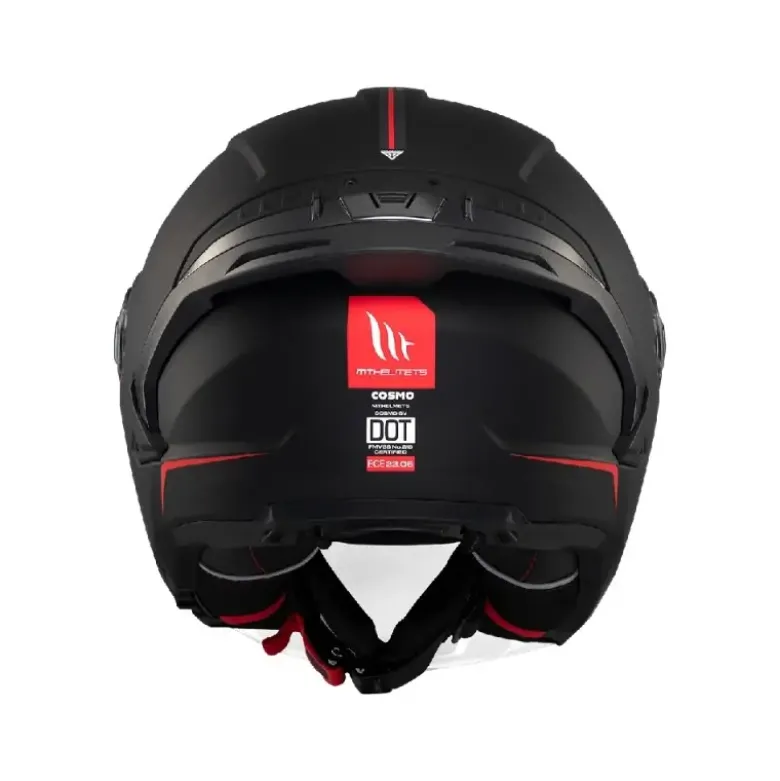 Casco Jet Mt Helmets Of515Sv Cosmo A1 Sv Solid Opaco Nero