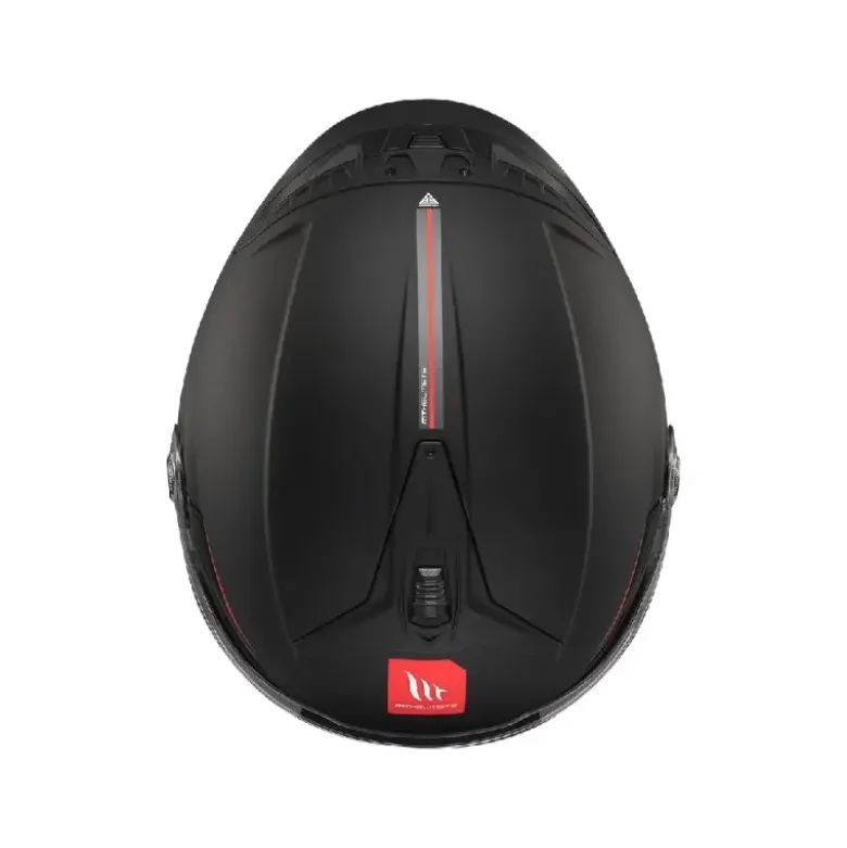 Casco Jet Mt Helmets Of515Sv Cosmo A1 Sv Solid Opaco Nero