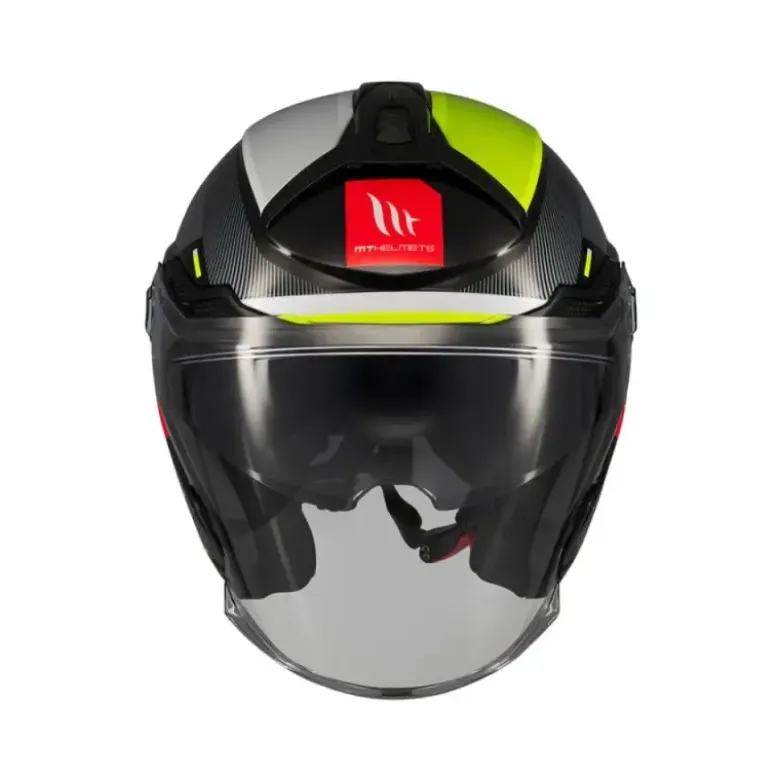 Casco Jet Mt Helmets Of515Sv Cosmo B3 Sv Silence Lucido