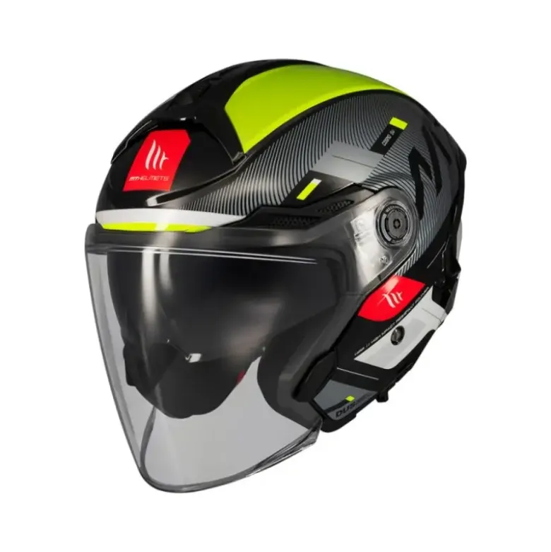 Casco Jet Mt Helmets Of515Sv Cosmo B3 Sv Silence Lucido