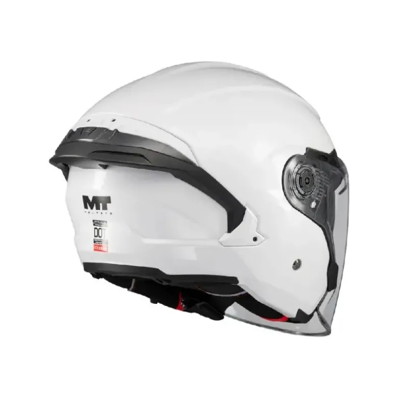 Casco Jet Mt Helmets Of515Sv Cosmo Sv A0 Pure Bianco Lucido