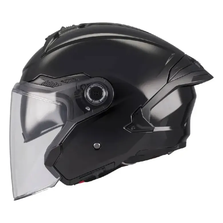 Casco Jet Mt Helmets Of515Sv Cosmo Sv A1 Pure Nero Lucido