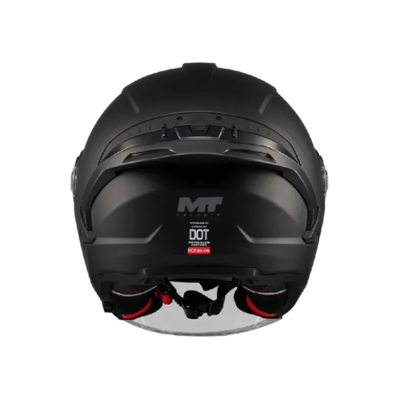 Casco Jet Mt Helmets Of515Sv Cosmo Sv A1 Pure Nero Opaco