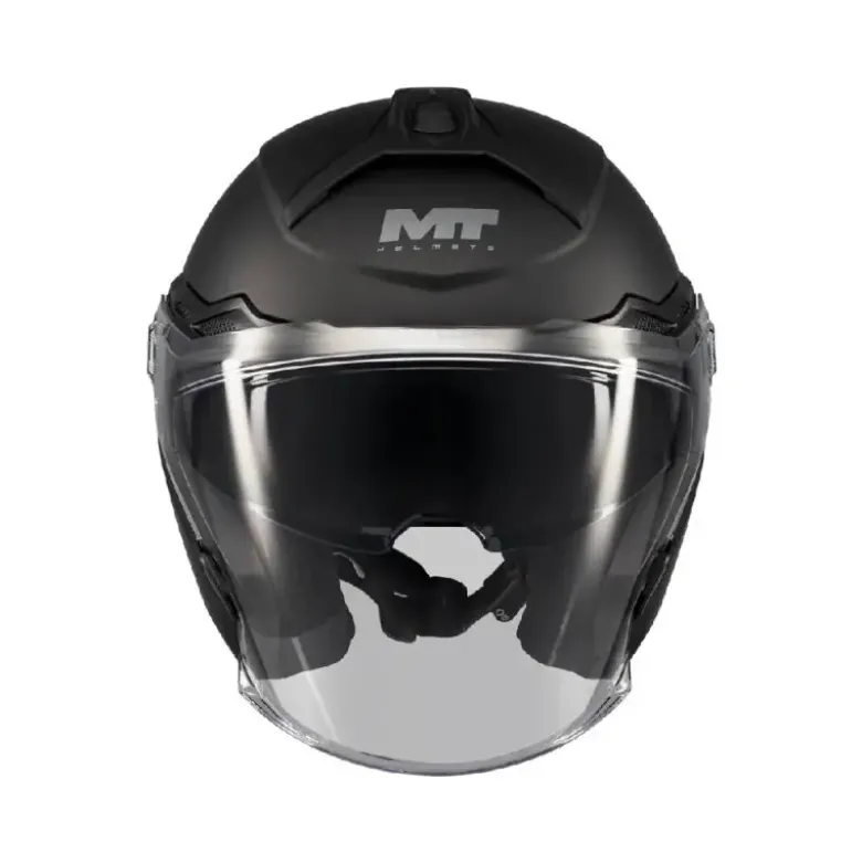 Casco Jet Mt Helmets Of515Sv Cosmo Sv A1 Pure Nero Opaco