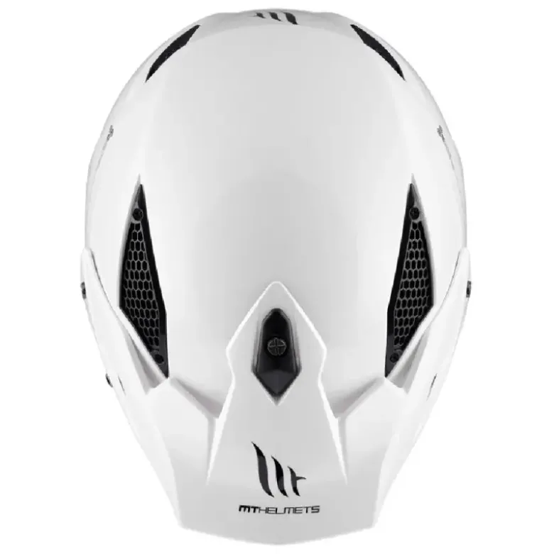 Casco Jet Mt Helmets Tr902Svb District Sv S Solid A0 Lucido Bianco