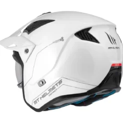 Casco Jet Mt Helmets Tr902Svb District Sv S Solid A0 Lucido Bianco