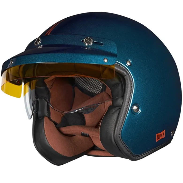 Casco Jet Nexx X.G30 Lagoon Garage Blu Copper