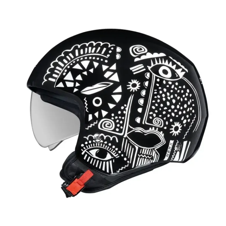 Casco Jet Nexx Y.10 Artville Urban Jet Black White