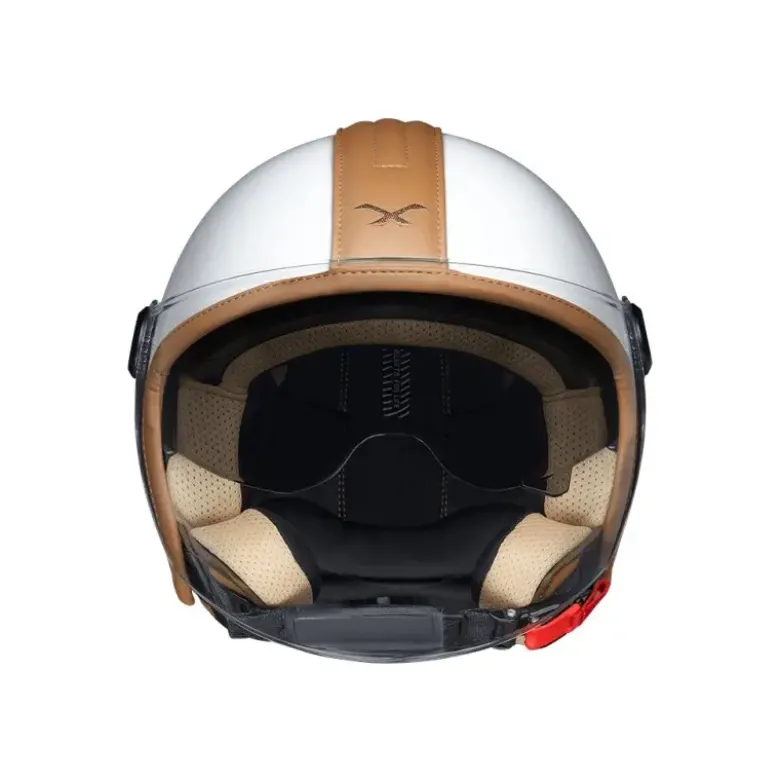 Casco Jet Nexx Y.10 Sunny Bianco Caramello