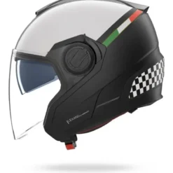 Casco Jet Nolan N40-5 06 Bellavista 341 Nero Bianco Scacchi Opaco