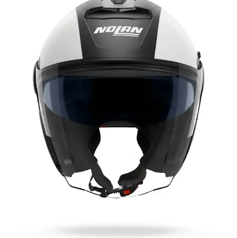 Casco Jet Nolan N40-5 06 Bellavista 341 Nero Bianco Scacchi Opaco