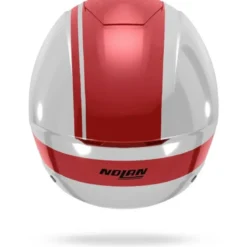 Casco Jet Nolan N20-2 Dolce Vita 347 Bianco Rosso Lucido