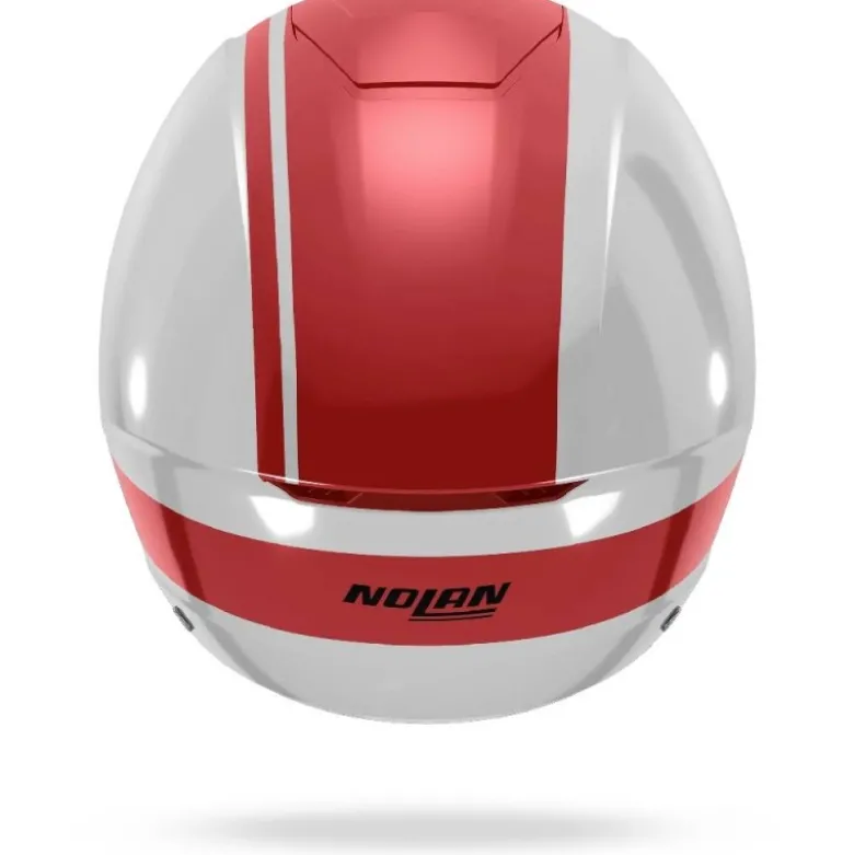 Casco Jet Nolan N20-2 Dolce Vita 347 Bianco Rosso Lucido