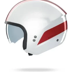 Casco Jet Nolan N20-2 Dolce Vita 347 Bianco Rosso Lucido