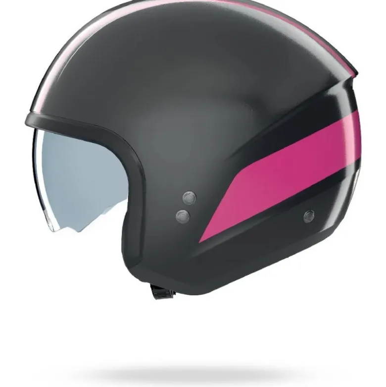 Casco Jet Nolan N20-2 Dolce Vita 346 Grigio Lava Fucsia Lucido