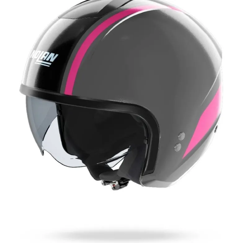Casco Jet Nolan N20-2 Dolce Vita 346 Grigio Lava Fucsia Lucido