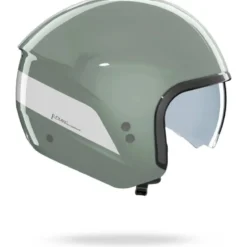 Casco Jet Nolan N20-2 Dolce Vita 348 Verde Grigio Bianco Lucido
