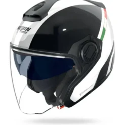 Casco Jet Nolan N40-5 06 Integro 342 Bianco Nero Italia Lucido