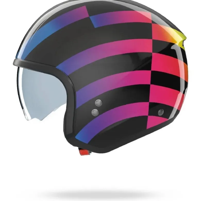 Casco Jet Nolan N20-2 Policromo 345 Nero Multicolore Lucido