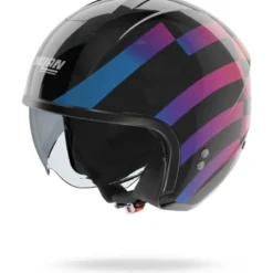 Casco Jet Nolan N20-2 Policromo 345 Nero Multicolore Lucido