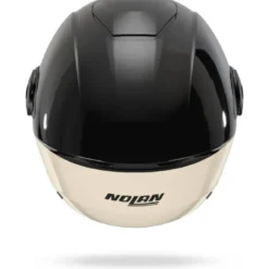 Casco Jet Nolan N20-2 Visor Blocco 354 Nero Avorio Verde Grigio Antracite Lucido