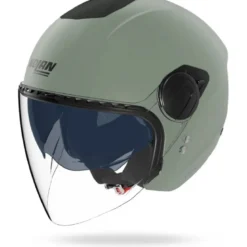 Casco Jet Nolan N20-2 Visor Classico Nobile 337 Verde Grigio Opaco