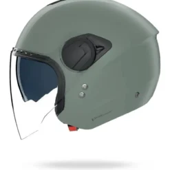 Casco Jet Nolan N20-2 Visor Classico Nobile 337 Verde Grigio Opaco
