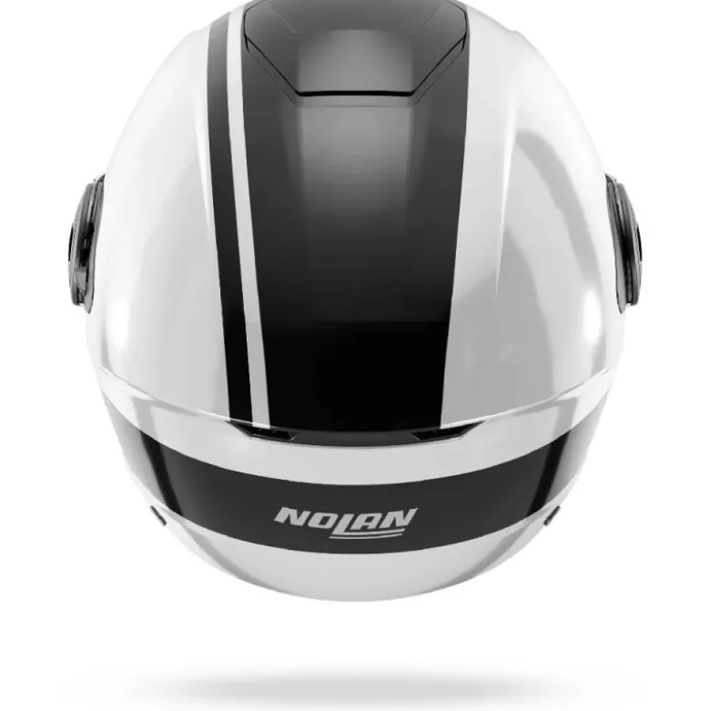 Casco Jet Nolan N20-2 Visor Dolce Vita 348 Bianco Nero Lucido